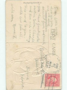 Divided-Back THANKSGIVING SCENE Great Postcard AA0563