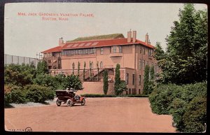 Vintage Postcard 1910 Jack Gardner's Venetian Palace, Boston, Massachusetts (MA)