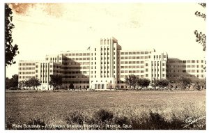 RPPC Sanborn Postcard D-787 Fitzsimon's General Hospital in Denver, Colorado