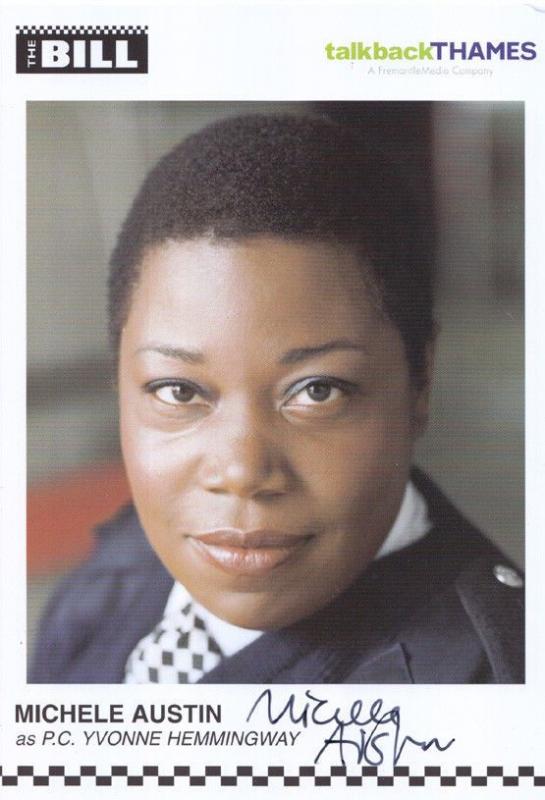 Michele Austin as PC Yvonne Hemmingway ITV The Bill Hand Signed Cast Card Photo