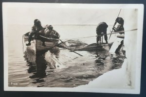 Vintage Offshore Whalers Chicago Illinois Real Photo Postcard RPPC
