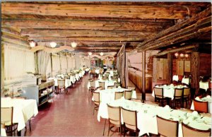 Sinorak Smorgasbord Restaurant Dining Room Bloomington IL Vintage Postcard H13