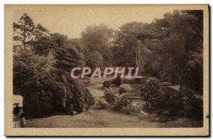 Old Postcard Luke sea the public garden of the city & # 39hotel