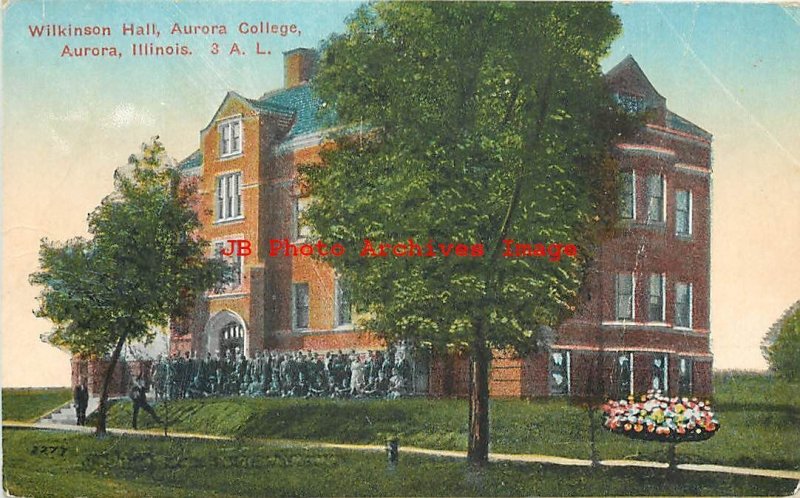IL, Aurora, Illinois, Aurora College, Wilkinson Hall, Exterior View, No 3AL