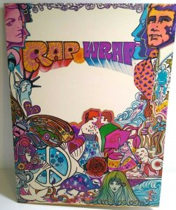 Vintage Folder 1970 Psychedelic Groovy Mod Retro Love Pop Culture Art John Wayne