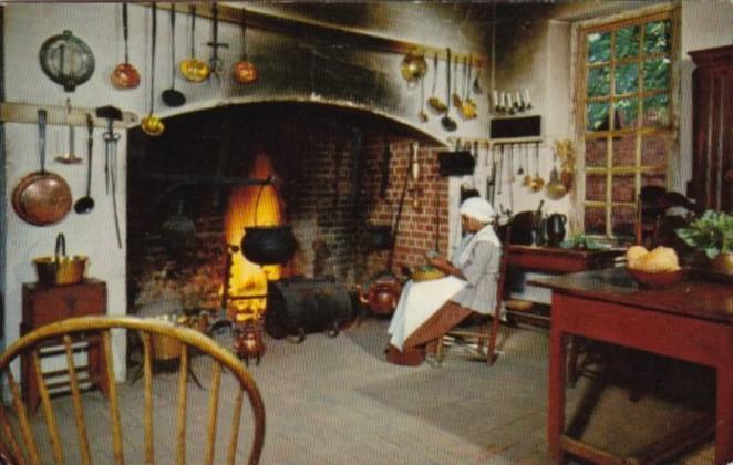 Virginia Williamsburg Governor's Palace Kitchen 1950