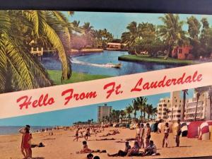 Postcard Hello From Ft. Lauderdale  in Florida      X9