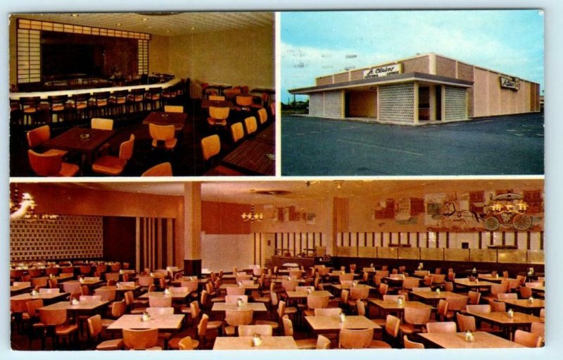 FORT LAUDERDALE, Florida FL ~ Roadside ST. CLAIRS' CAFETERIA 1962 Postcard