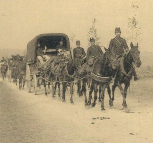 Military Belgian Army Cavallry Regimental Cars World War 1 Postcard 07.67