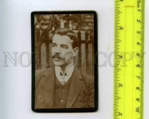 484939 RUSSIA 1908 M. Pokryshkin young man with a mustache in a tie and suit CDV