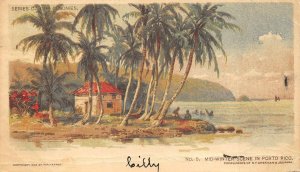 MID-WINTER SCENE IN PUERTO RICO USA TO GERMANY NEWSPAPER POSTCARD 1904