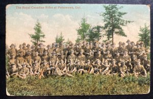 Mint Canada Picture Postcard Royal Canadian Rifles Petawawa Camp