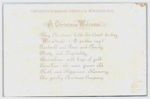 1880s-90s Embossed King Christmas At Court Lovely People Gathering &T