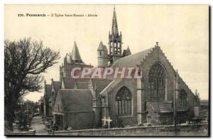 Old Postcard Penmarch L Eglise Saint Nonain Apse