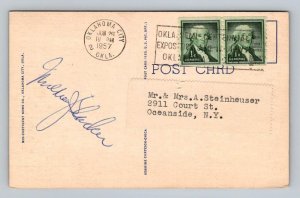 Oklahoma City Large Letter Postcard 1957