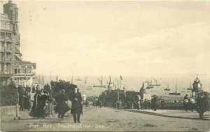 UK Southend on Sea Postcard Pier Hill 1913 Street Scene 22-4704