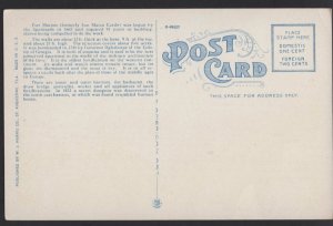 Florida ST. AUGUSTINE Fort Marion was begun by the Spaniards in 1663 ~ WB