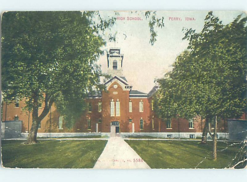 Pre-Chrome HIGH SCHOOL SCENE Perry Iowa IA AG6707