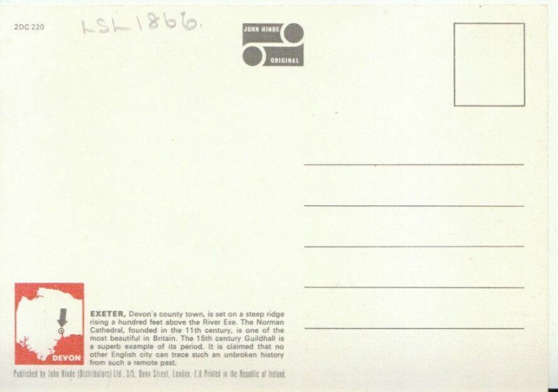 Devon Postcard - The Choir Chancel - Exeter Cathedral   TZ10761