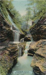 Rainbow Falls at Watkins Glen State Park NY, New York - DB