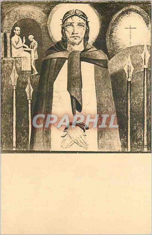 Old Postcard Paris Church of Students (Sacred Heart) Jesus Way of the Cross P...