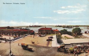 Ceylon The Harbour Colombo Ceylon Vintage Postcard 07.52