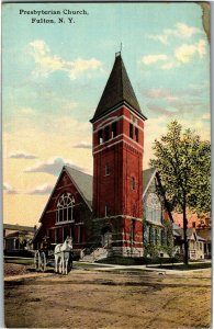 Presbyterian Church, Fulton NY Vintage Postcard B51