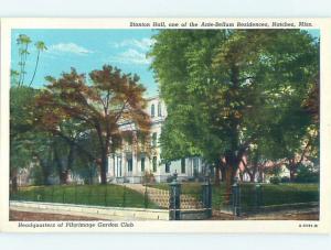 Unused W-Border STANTON HALL Natchez Mississippi MS p0195