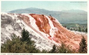 Wyoming WY, Jupiter Terrace North Yellowstone National Park, Vintage Postcard