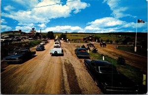 VINTAGE POSTCARD MAGNETIC HILL WHERE CARS COAST UP HILL NEW BRUNSWICK CANADA 70s