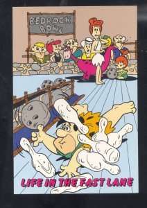 FRED FLINTSTONE THE FLINTSTONES BOWLING POSTCARD BOWLING ALLEY CARTOON