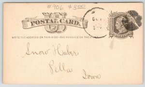 Philadelphia PA~Rob't Dippy Produce Eggs & Butter~1871 Liberty Postal (1875 PM) 