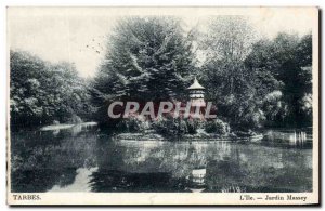 Old Postcard Tarbes L & # 39Ile Jardin Massey