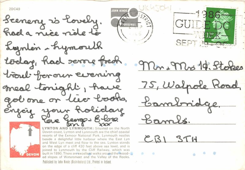 uk45041 the harbour lynmouth devon  uk