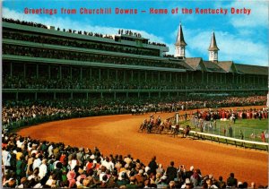 Kentucky Louisville Greetings From Churchill Downs Home Of The Kentucky Derby