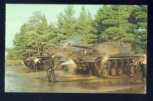 Camp Drum, New York/NY Postcard, M48 Patton Tanks, National Guard, US Army