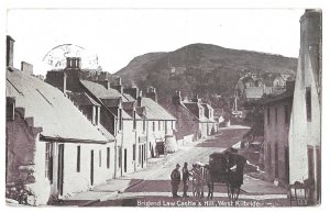 Brigend Law Castle & Hill, West Kilbride, Scotland Postcard, Mailed 1921