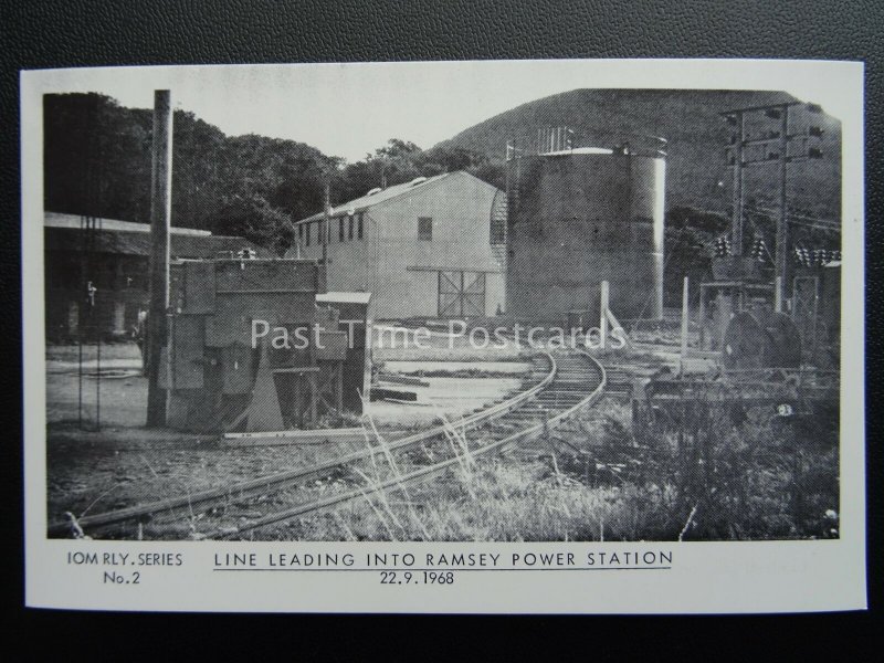 Isle of Man Railway RAMSEY POWER STATION 1968 1980s Postcard by Breese Stamp Co