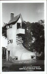 Bombay India Amusement Park Old Woman's Shoe Kamala Nehru Park RPPC