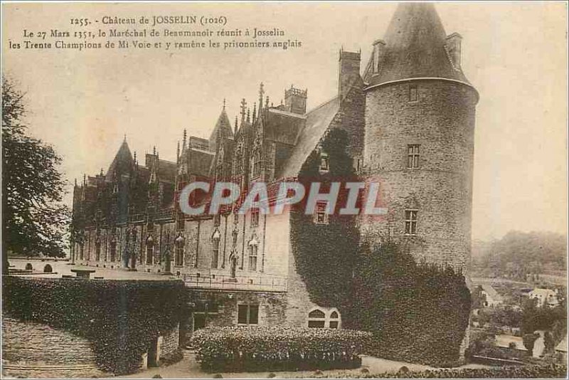 Old Postcard Chateau de Josselin