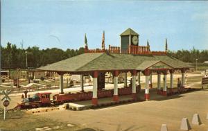 Pedroville Miniature Railroad Station South of Border SC South Carolina pm 1964