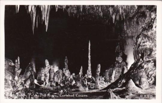 Totem Poles Big Room Carlsbad Caverns National Park New Mexico Real Photo