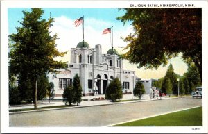 Postcard Calhoun Baths in Minneapolis, Minnesota