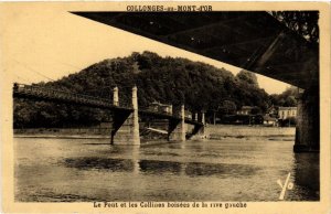 CPA COLLONGES au MONT-d'OR Le Pont et les Collines boisées de la rive (443705)