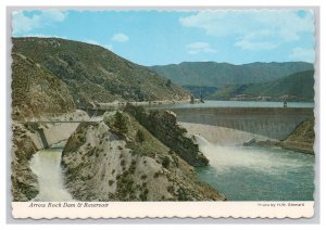 Arrow Rock Dam & Reservoir Idaho Postcard Continental View