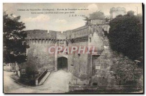 Old Postcard Chateau De Bourdeilles Entree From I & # external 39Enceinte