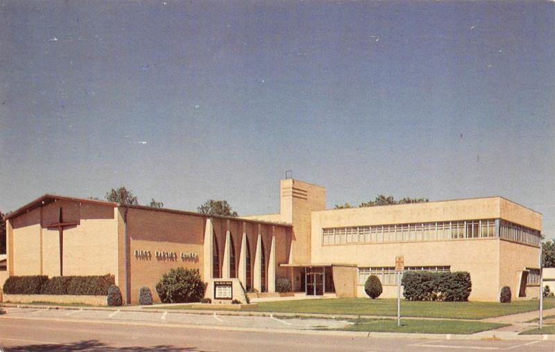 CHEROKEE, OK Oklahoma      FIRST BAPTIST CHURCH     Chrome Postcard