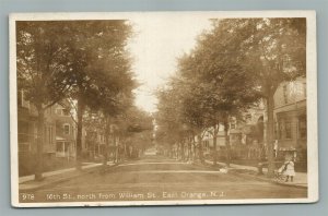 EAST ORANGE NJ 16th STREET ANTIQUE REAL PHOTO POSTCARD RPPC