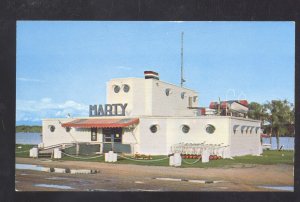 THREE LAKES WISCONSIN MARY'S SHOW BOAT RESTAURANT ADVERTISING POSTCARD