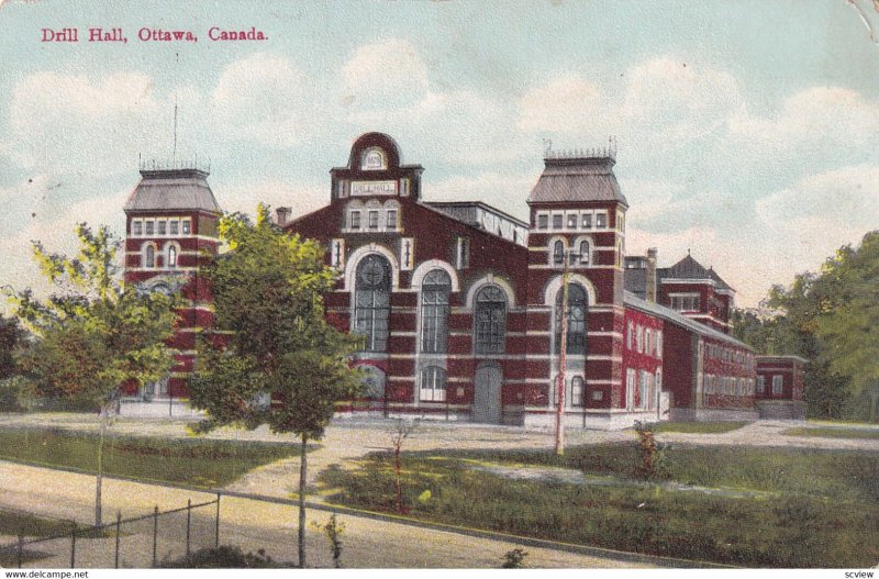 OTTAWA, Ontario, Canada, 1900-1910s; Drill Hall